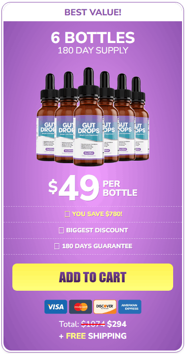 Buy Gut Drops 6 Bottle